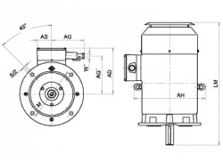 AVM112M02 , 4kW,2870ot, II 2G Exd IICT4, prub.,IE3